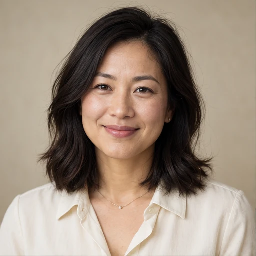 Fictional attendee Maya Chen